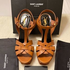 YSL Tribute Platform Sandals